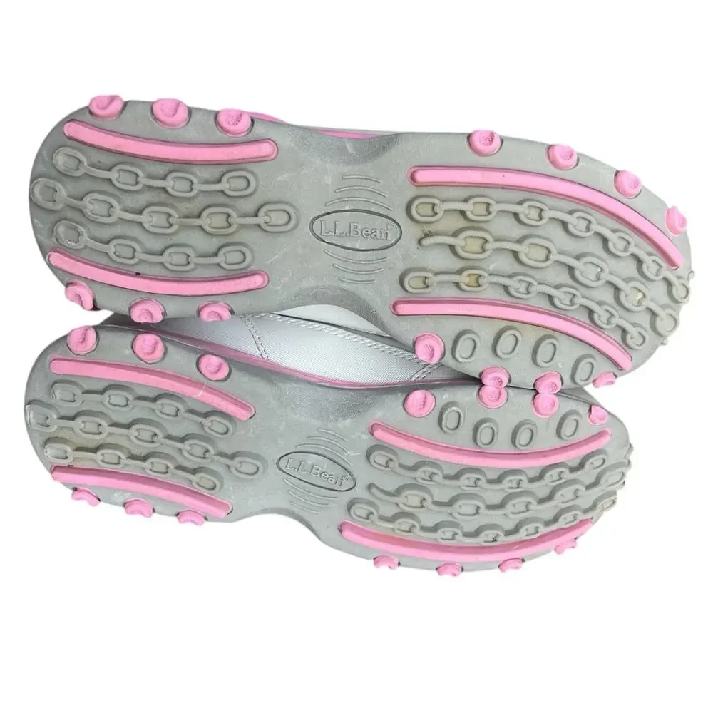 L.L. Bean Boots Treaded Waterproof Lined Winter Snow Ski Rain Pink Girls Size 4